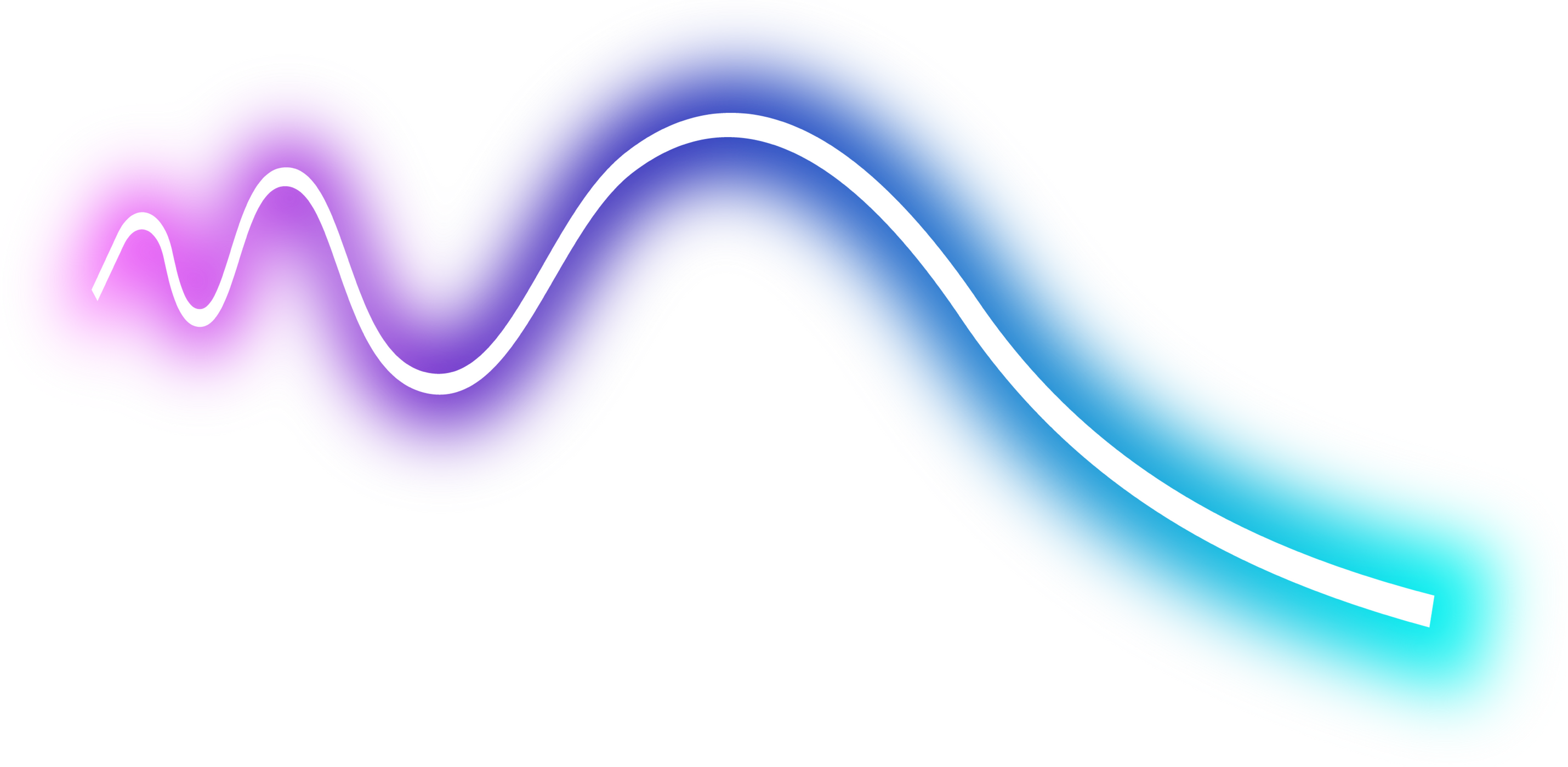 Neon light wave line element icon illustration